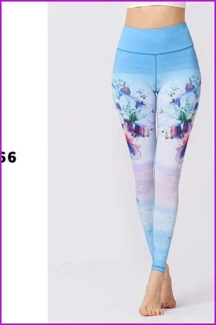 3D Printing Sports Fitness Yoga Pants DE136