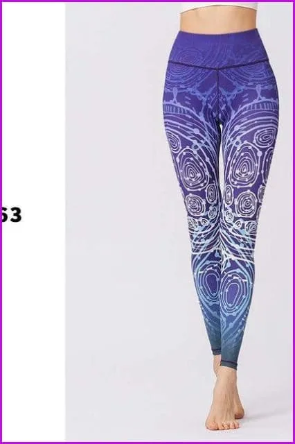 3D Printing Sports Fitness Yoga Pants DE136