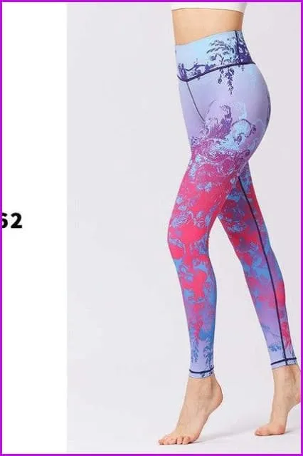 3D Printing Sports Fitness Yoga Pants DE136