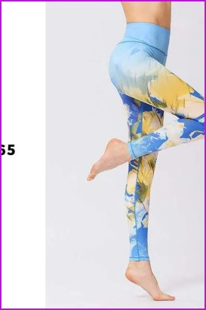 3D Printing Sports Fitness Yoga Pants DE136