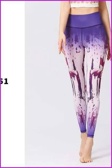 3D Printing Sports Fitness Yoga Pants DE136