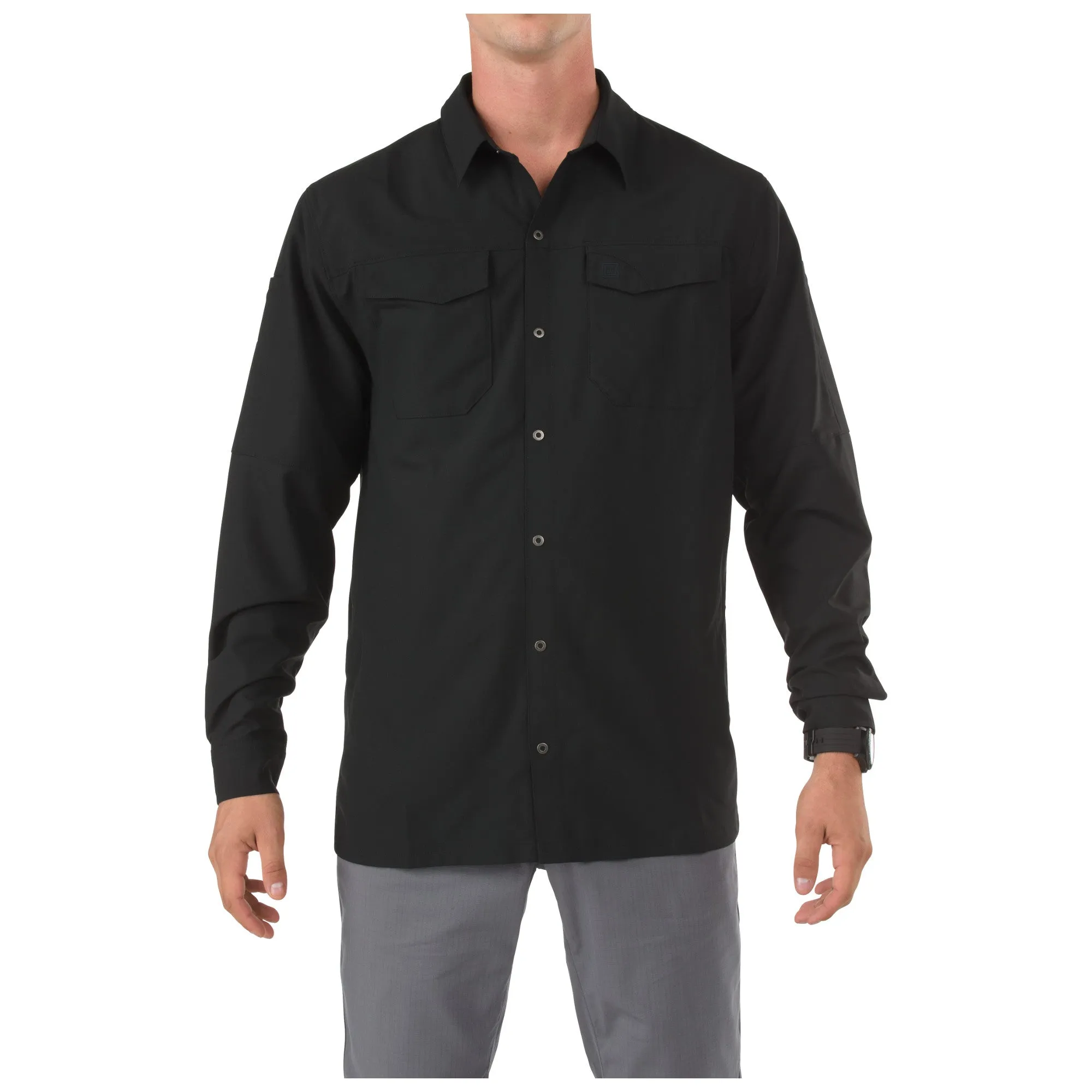 5.11 Mens Freedom Flex Long Sleeve Button Down Shirt