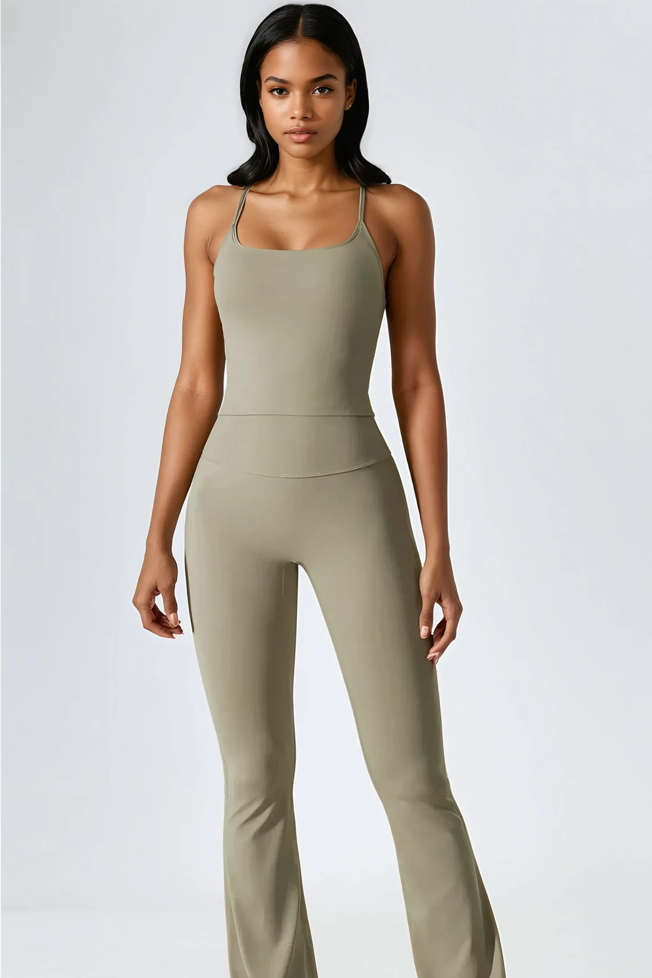 A&A Flexi Flare Scrunch Leggings & Cami Top Set