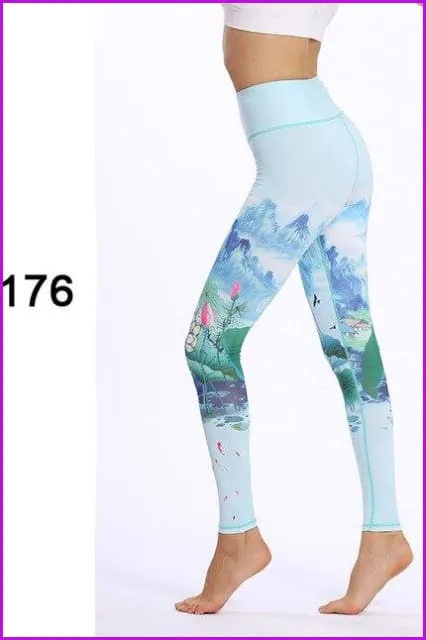 Athletic Sport Gym Leggings Yoga Pants DE129