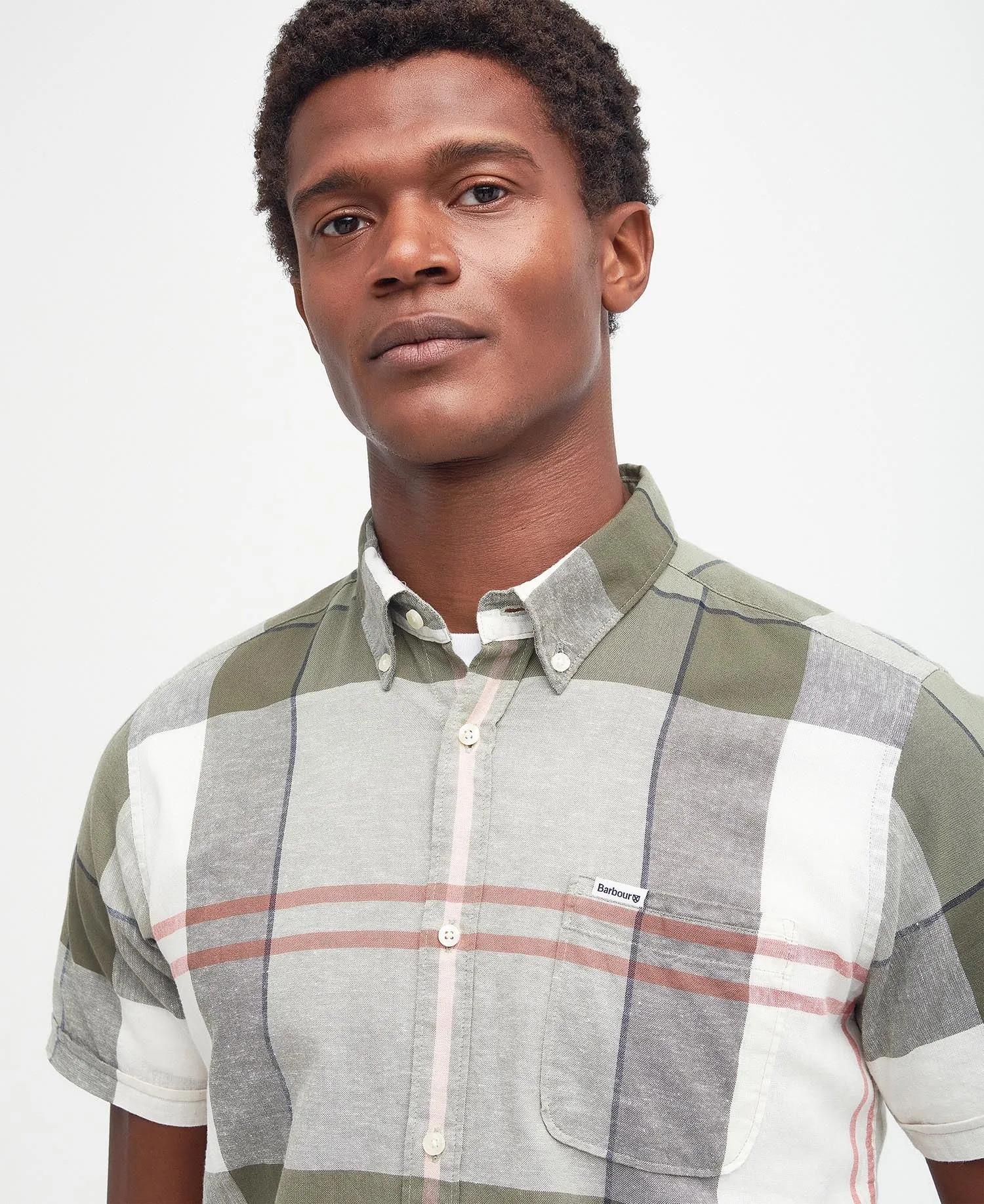 Barbour Douglas Short-Sleeve Button Down Collar Tailored Shirt