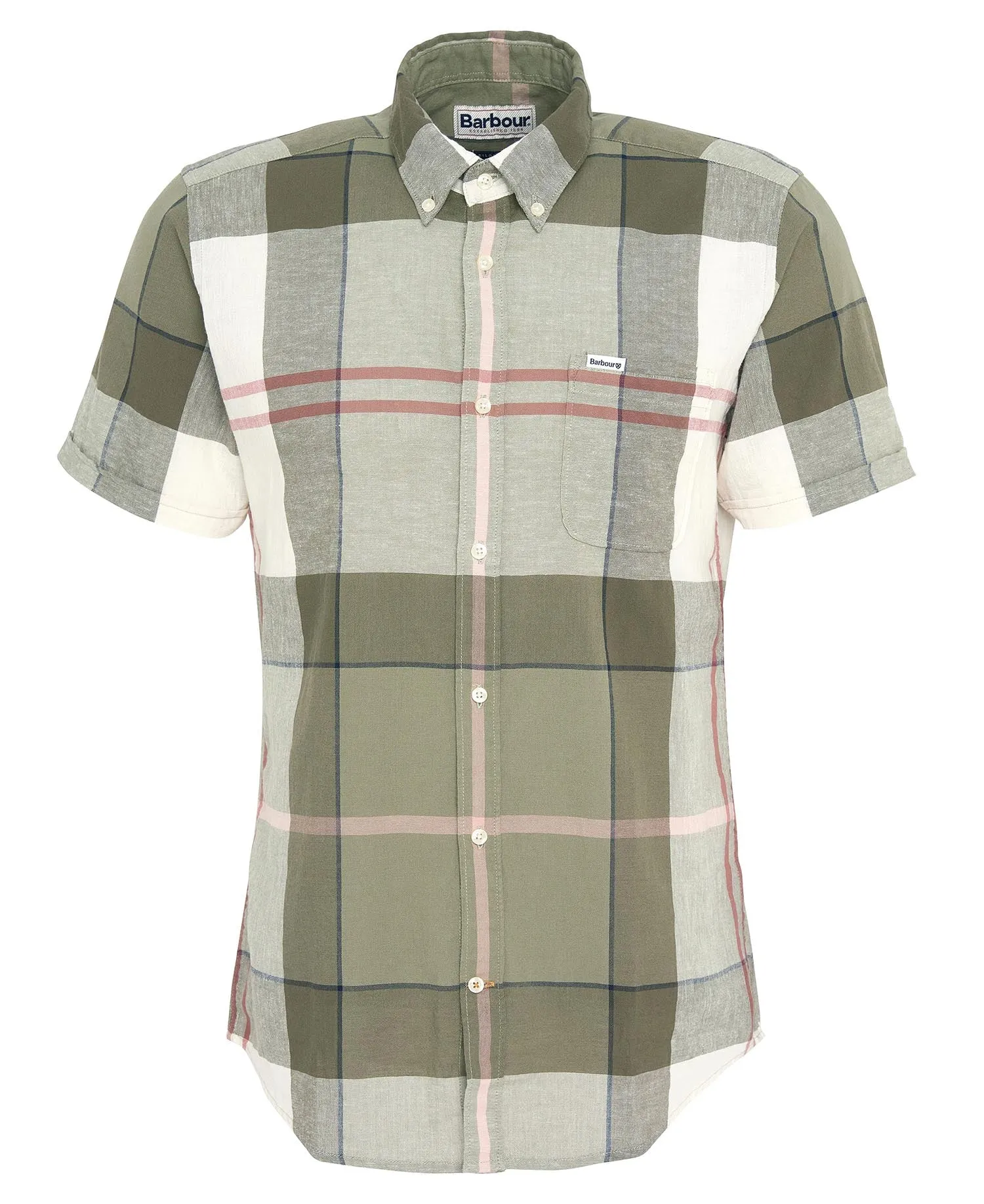 Barbour Douglas Short-Sleeve Button Down Collar Tailored Shirt