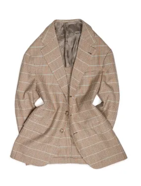 Beige Checked Sports Jacket 52