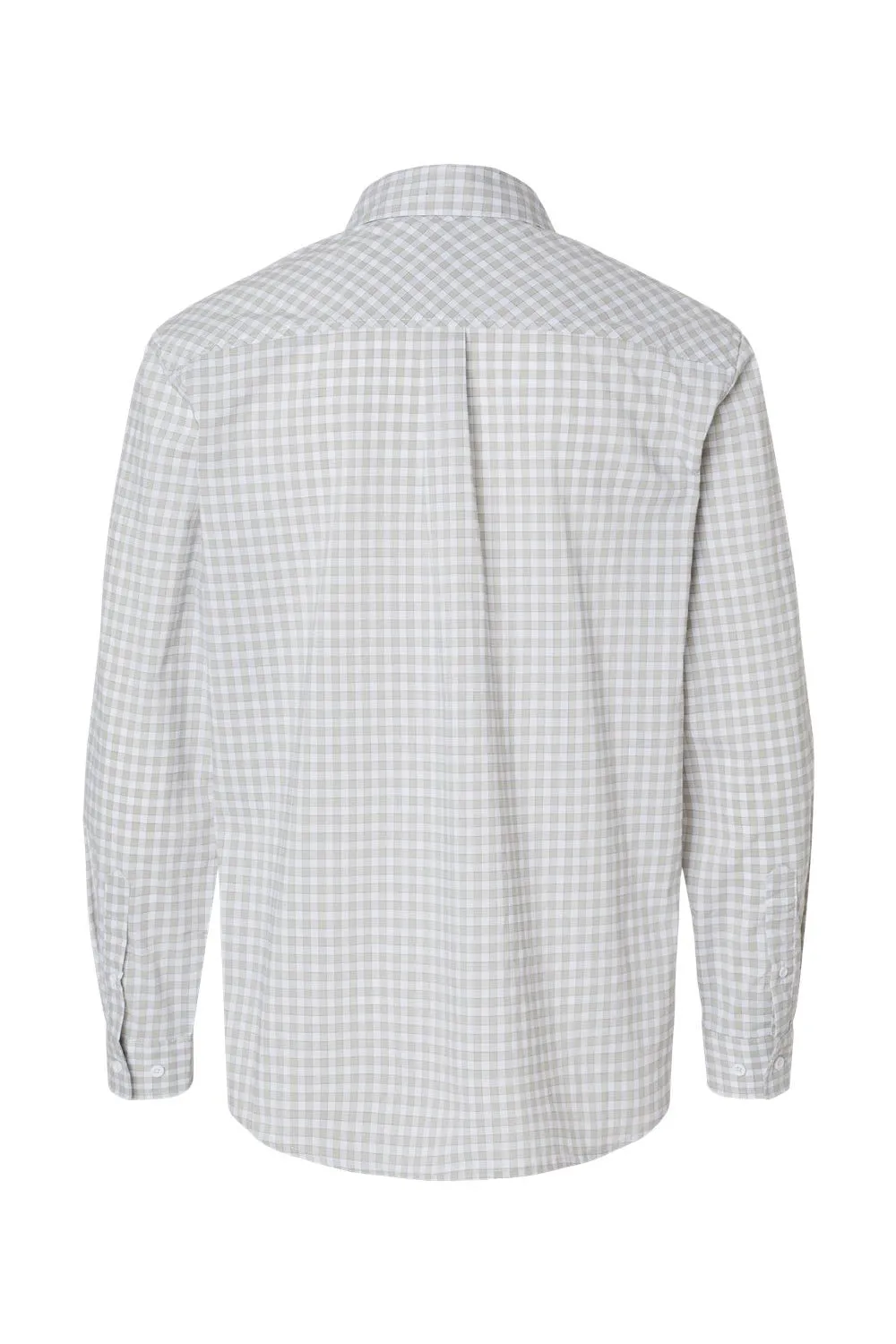 Burnside Mens Burn Long Sleeve Button Down Shirt - Grey/White Gingham