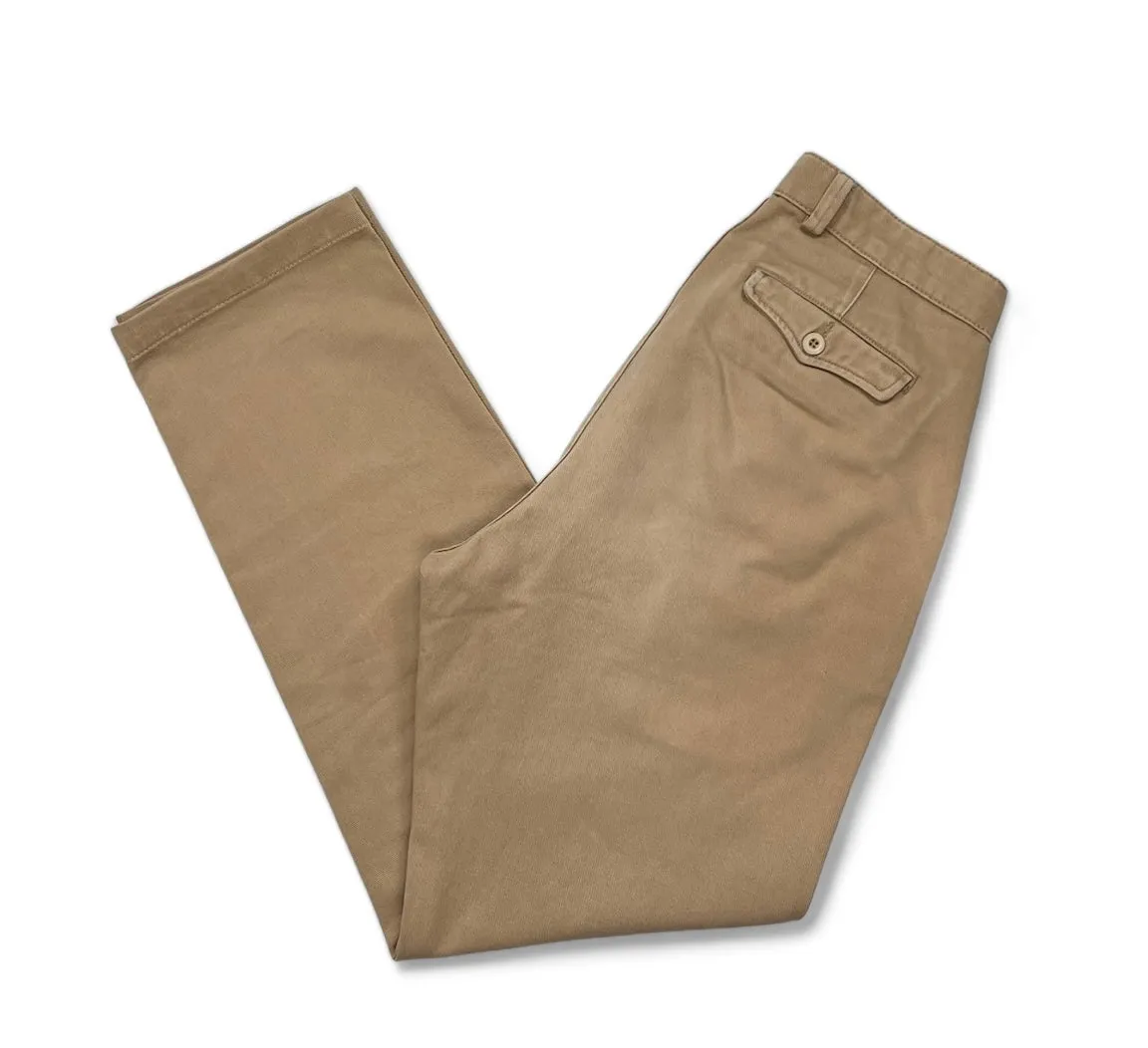 Casatlantic - Khaki High Rise Pleated Tanger Trouser 28/32