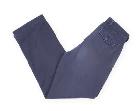 Casatlantic - Navy High Rise Pleated Trousers 28/32