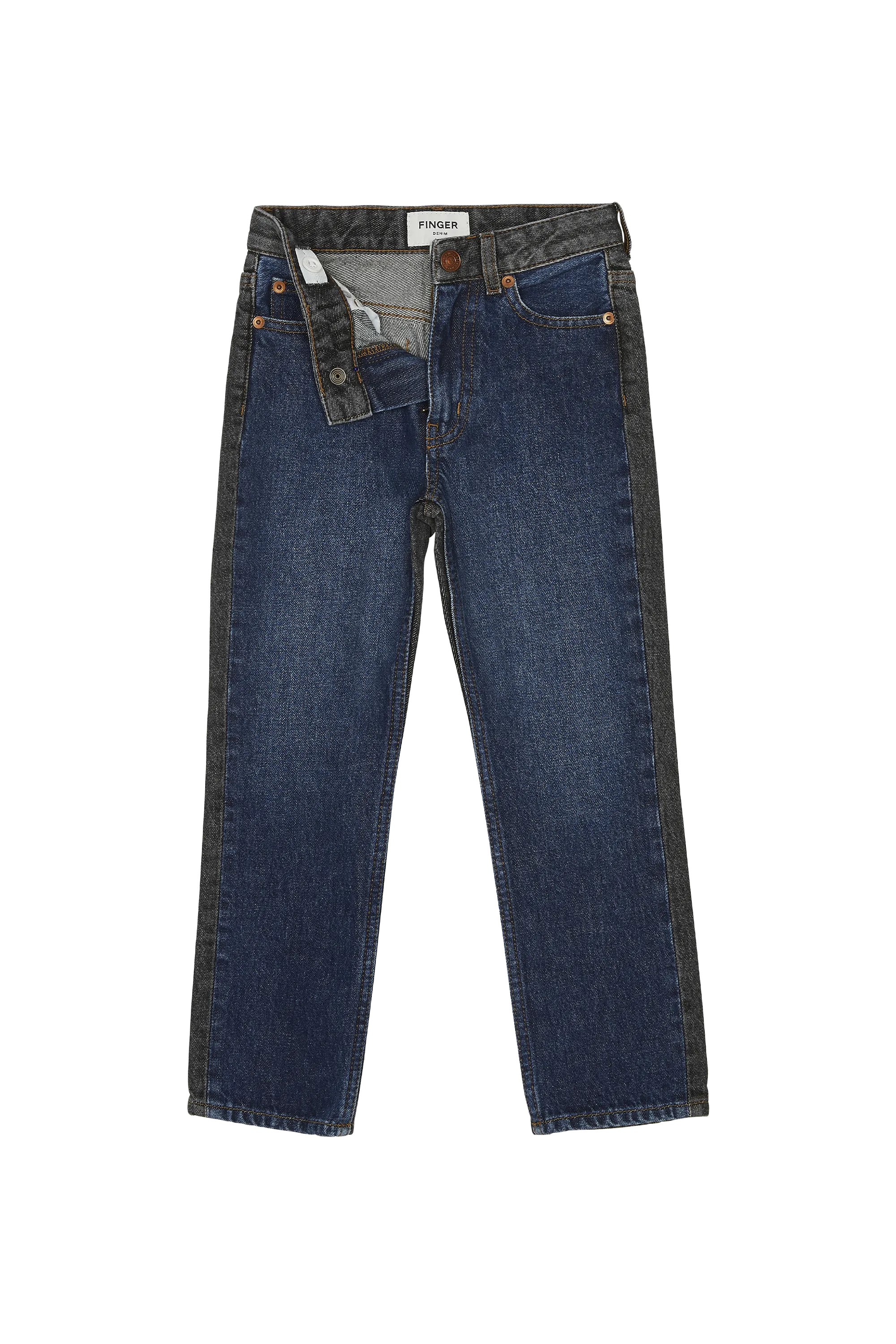 CHER Bicolor Denim - High Waist 5-Pocket Jeans