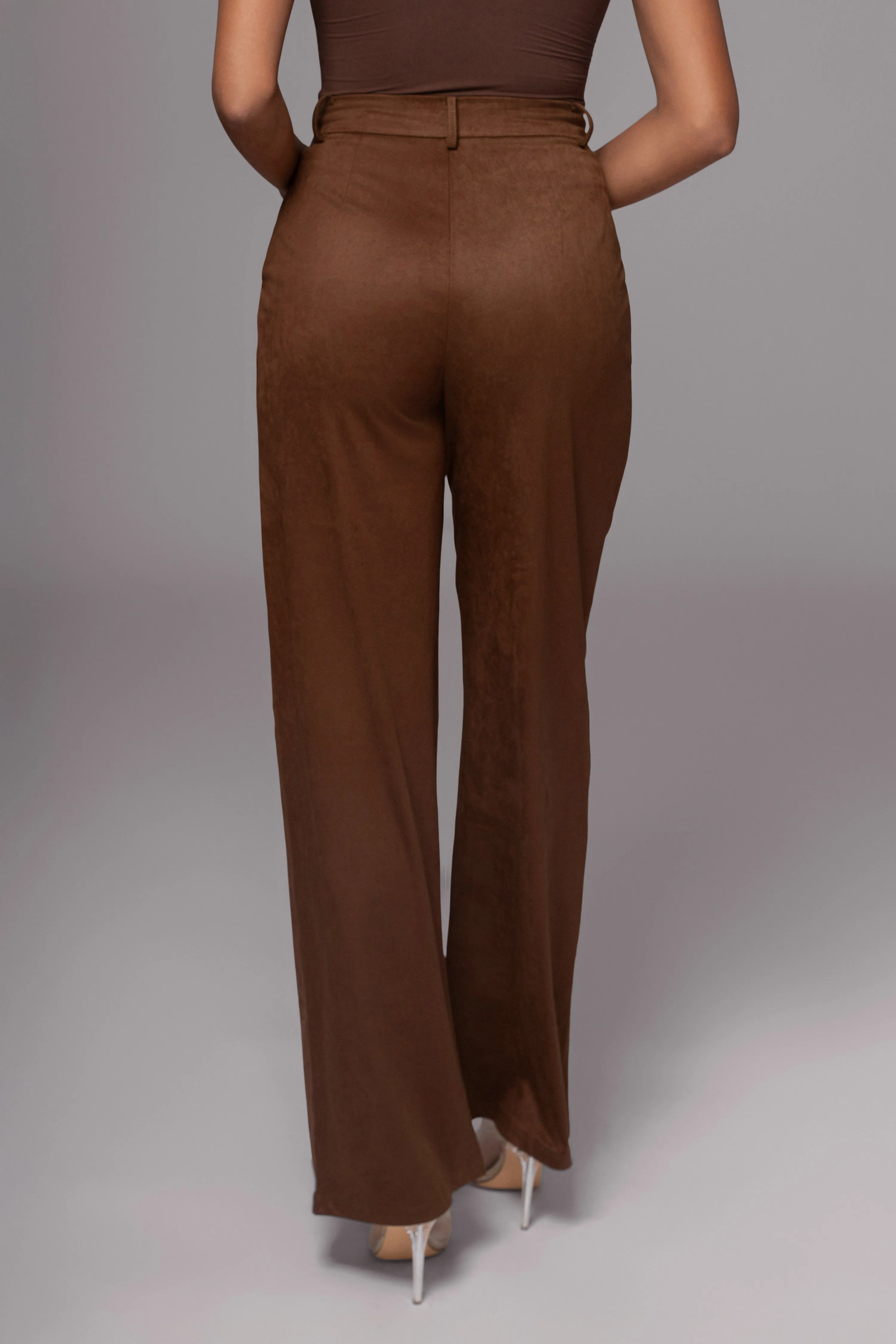 Chocolate Classic High Rise Trousers