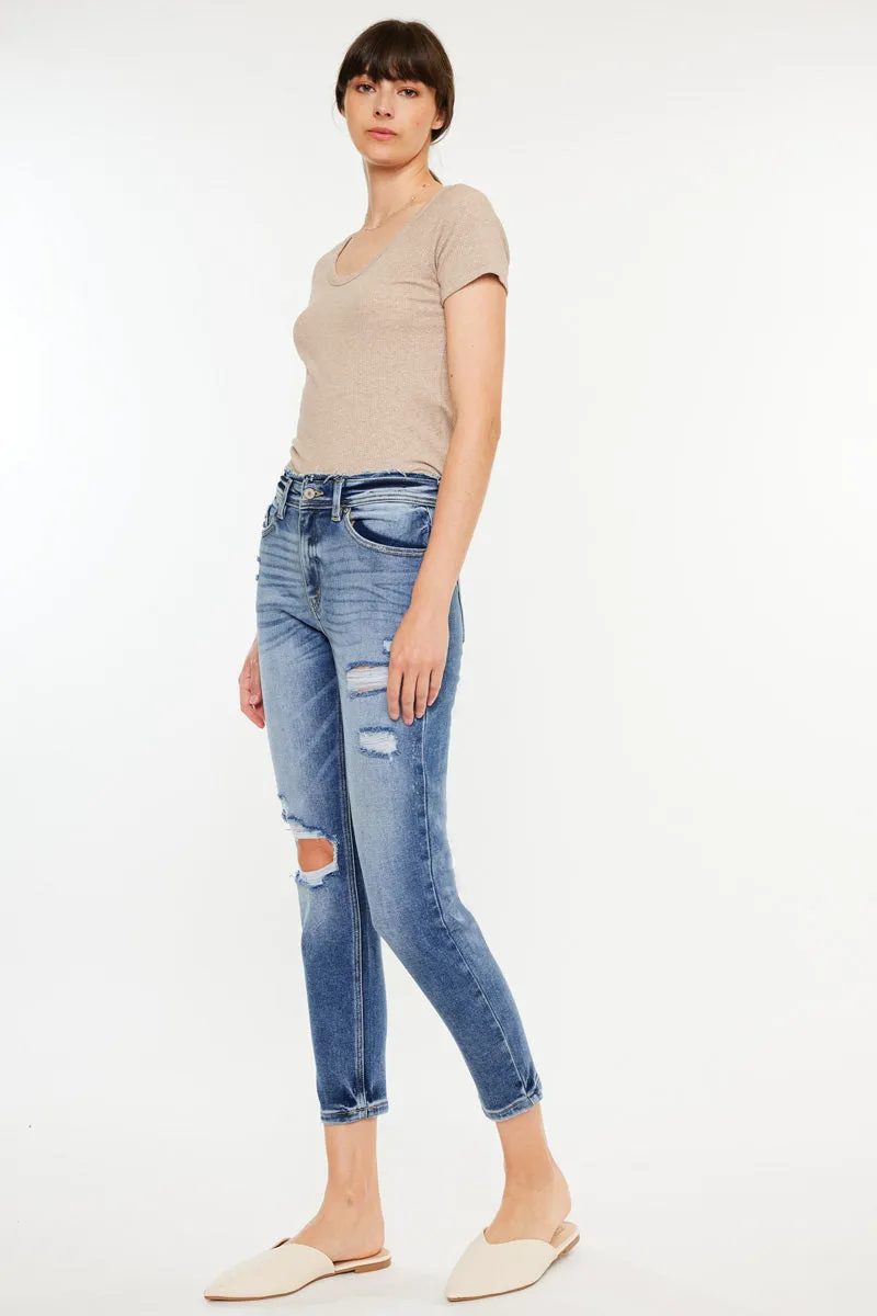 Clemence High Rise Mom Jeans