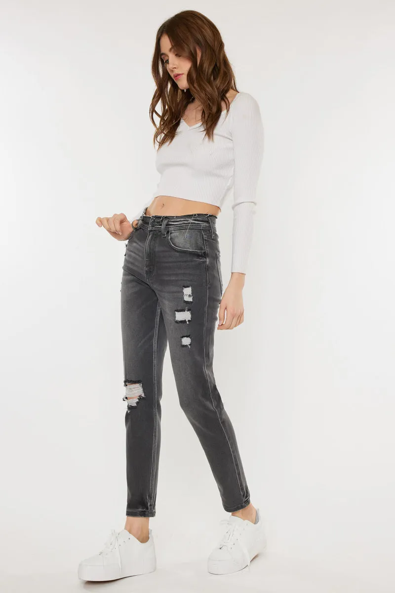 Clemence High Rise Mom Jeans