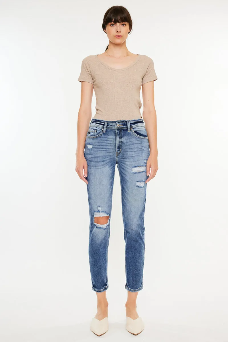 Clemence High Rise Mom Jeans