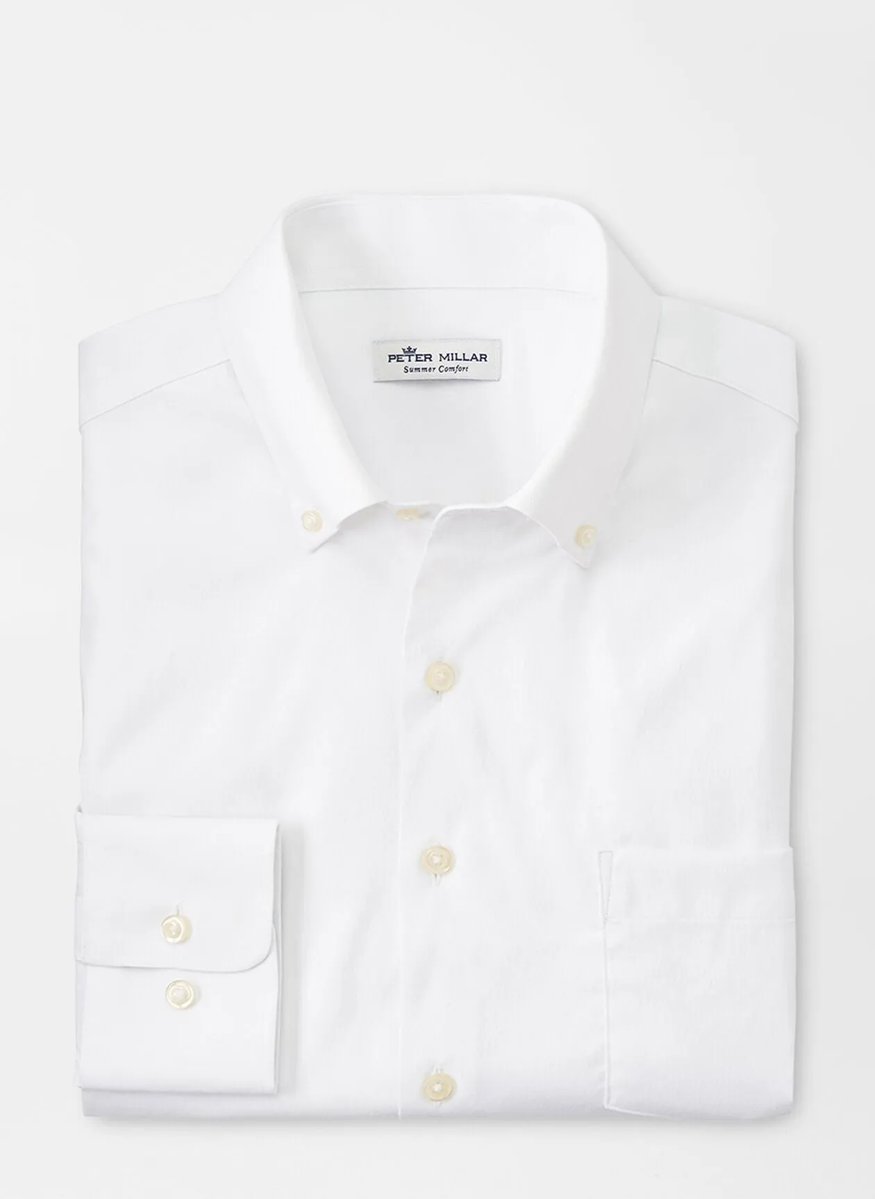 Collins Performance Oxford Sport Shirt - White