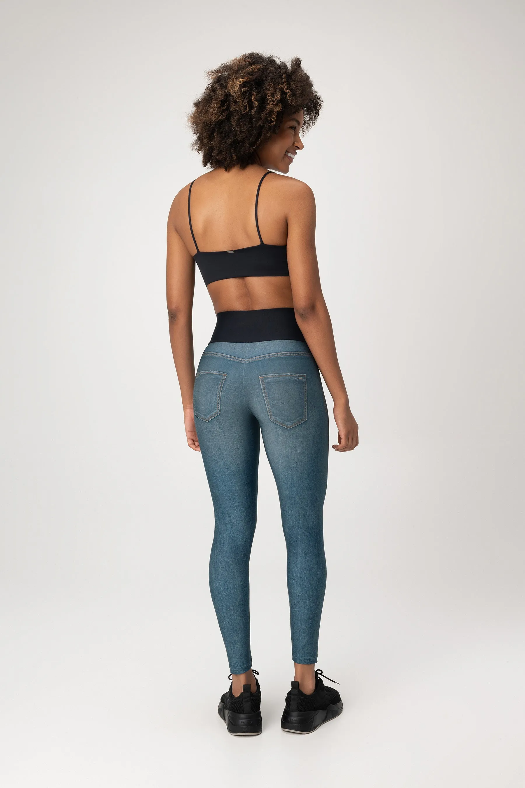 Denim Blur Leggings