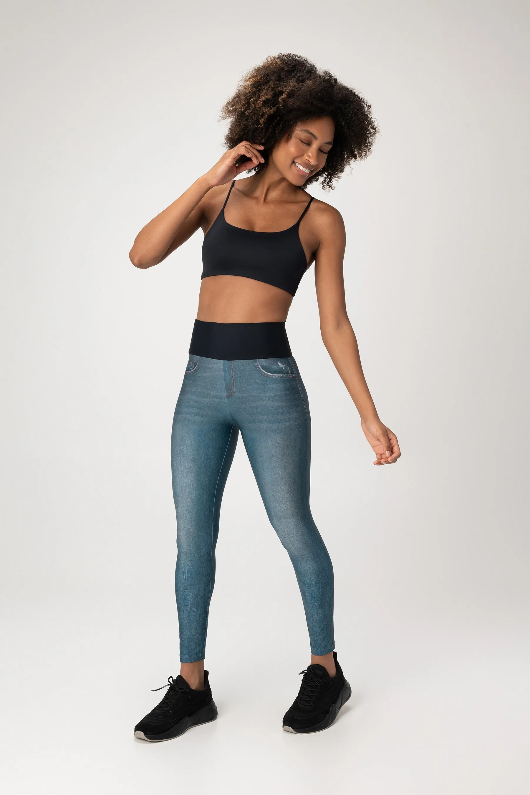 Denim Blur Leggings