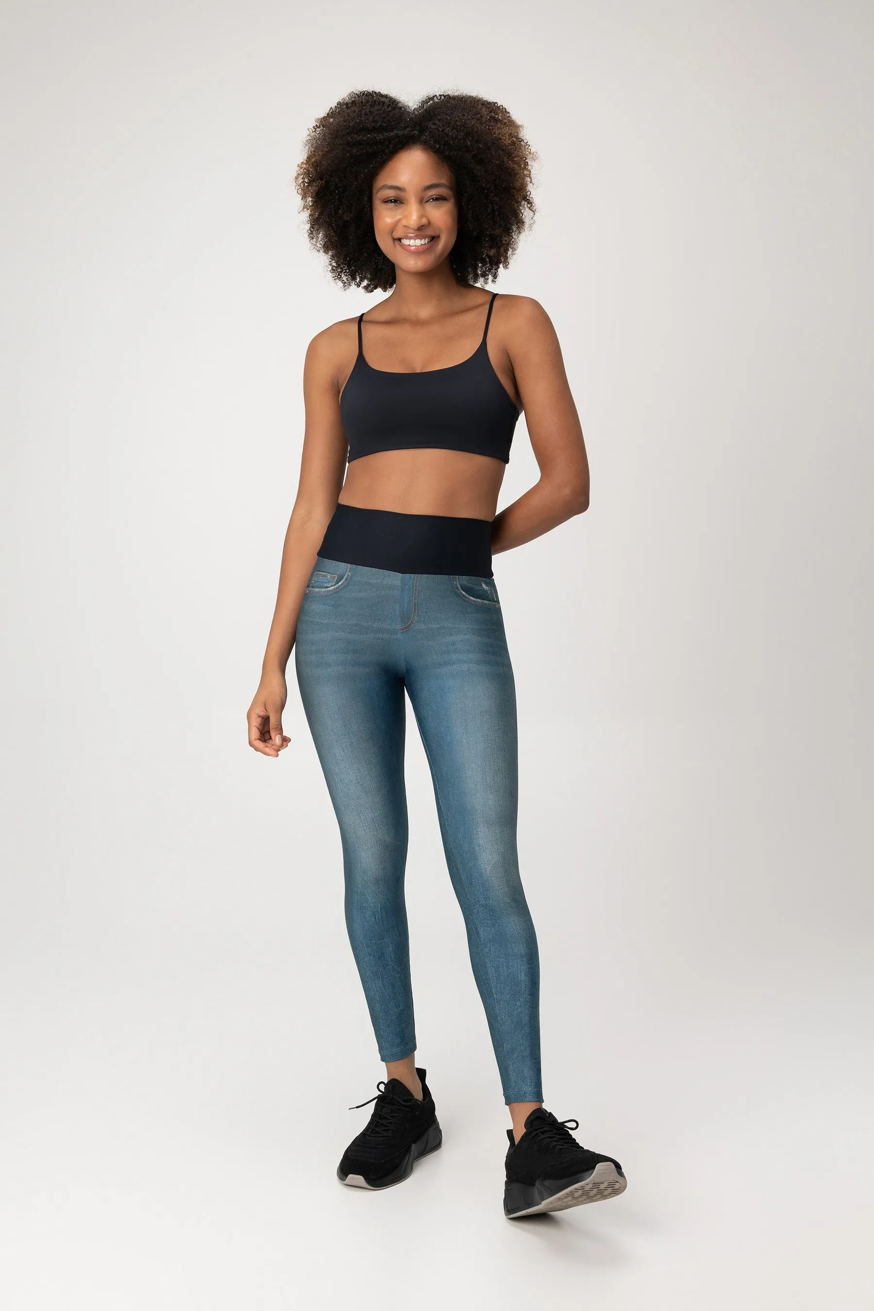 Denim Blur Leggings