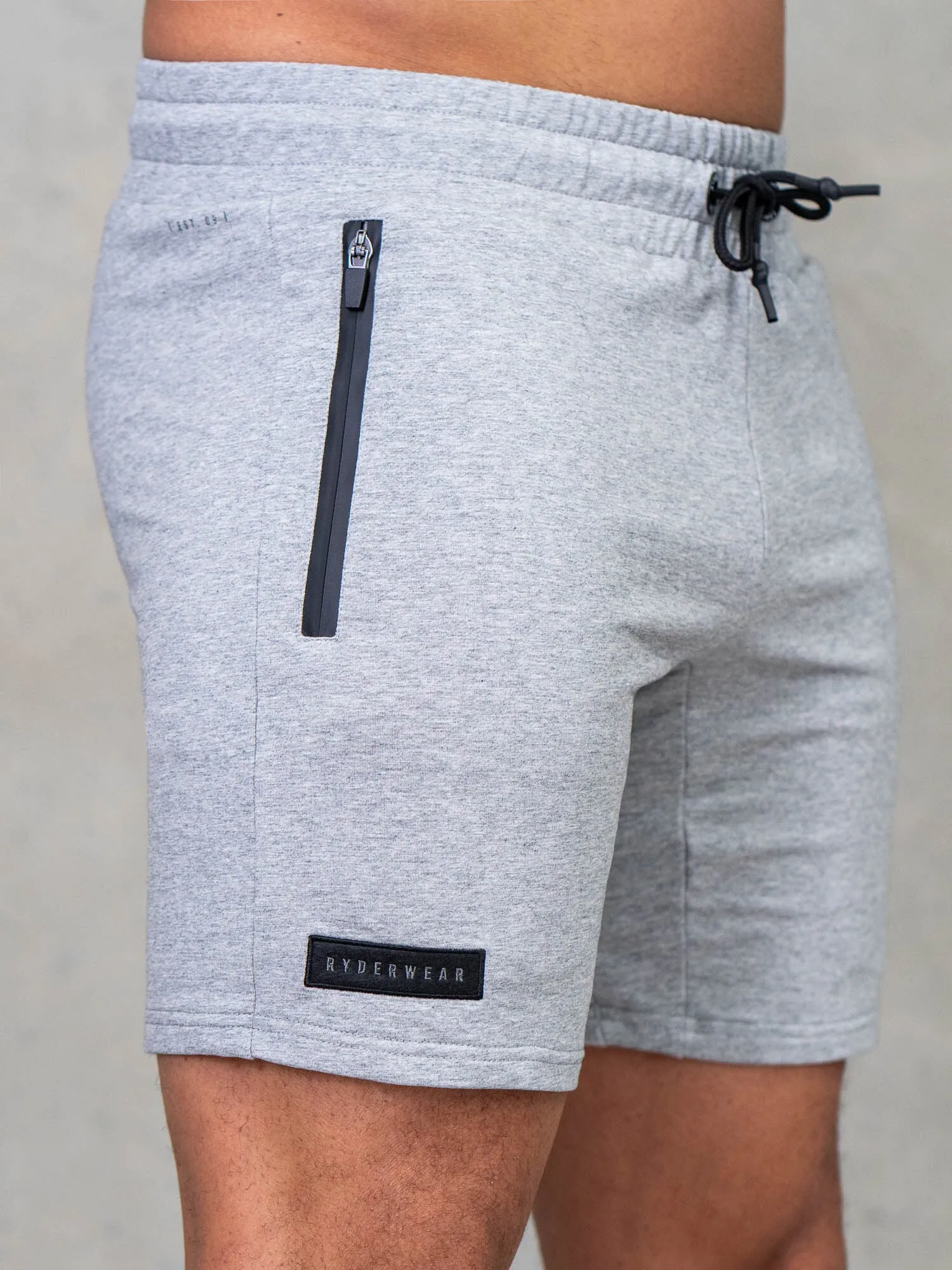 Endurance Track Shorts - Grey Marl