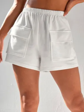 Flap pocket track shorts