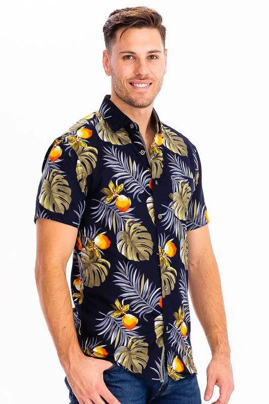 Hawaiian Button Down Shirt For Men