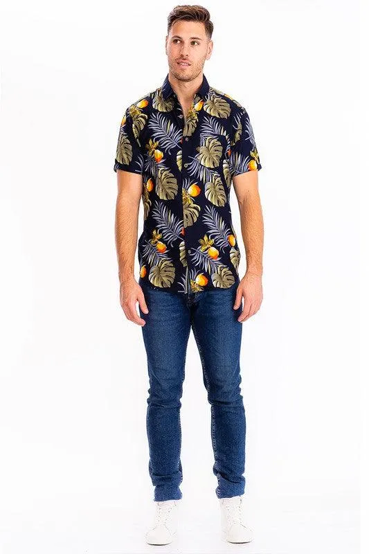 Hawaiian Button Down Shirt For Men