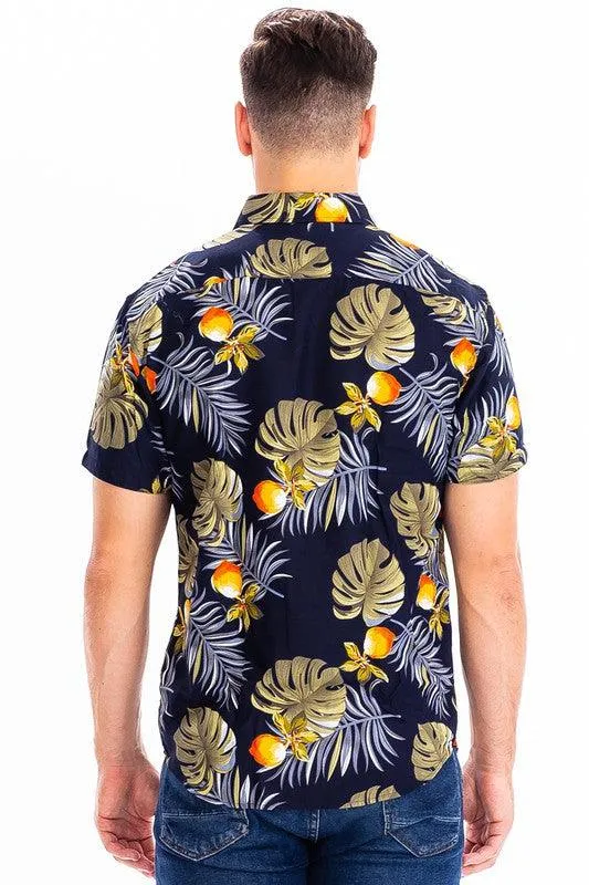 Hawaiian Button Down Shirt For Men