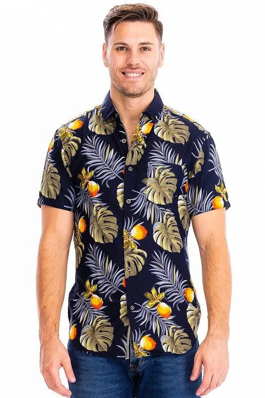 Hawaiian Button Down Shirt For Men