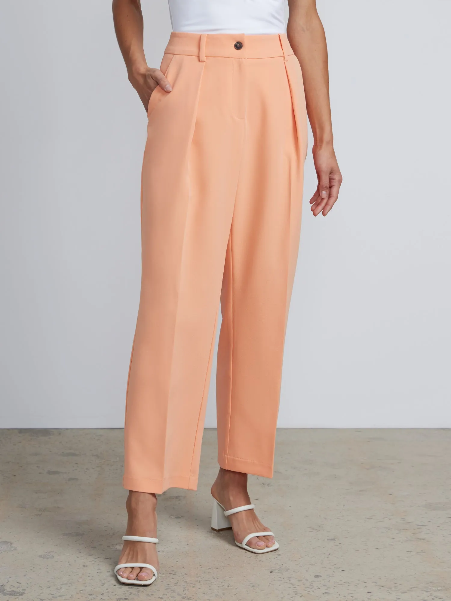 High Rise Pleated Trousers