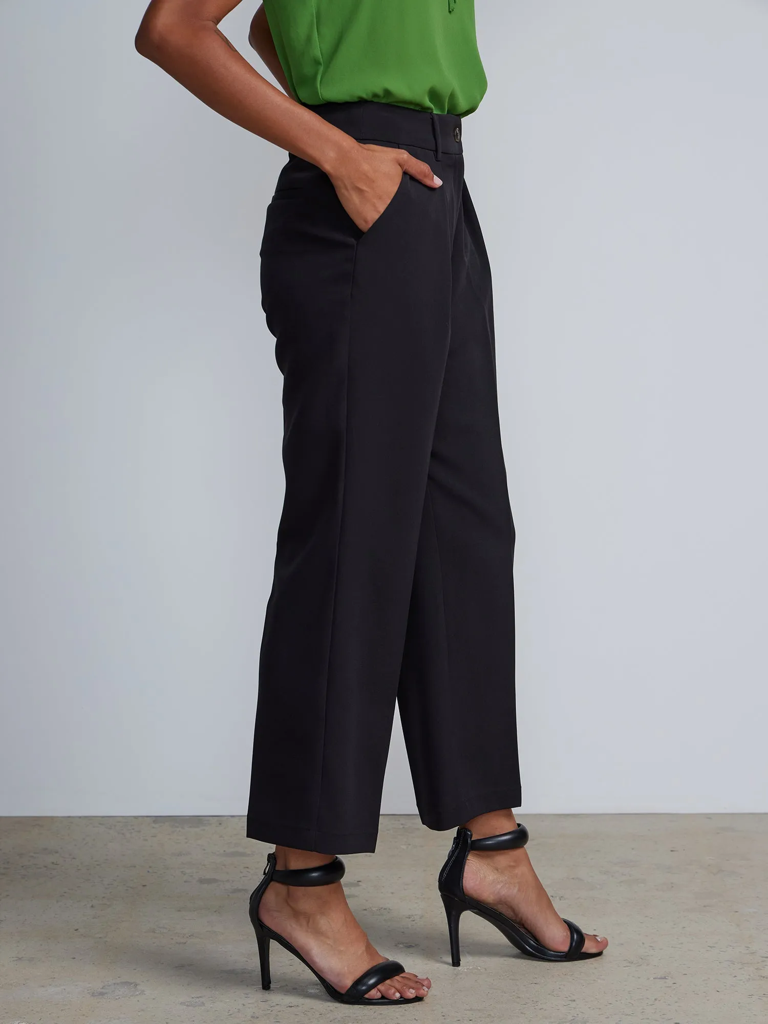 High Rise Pleated Trousers