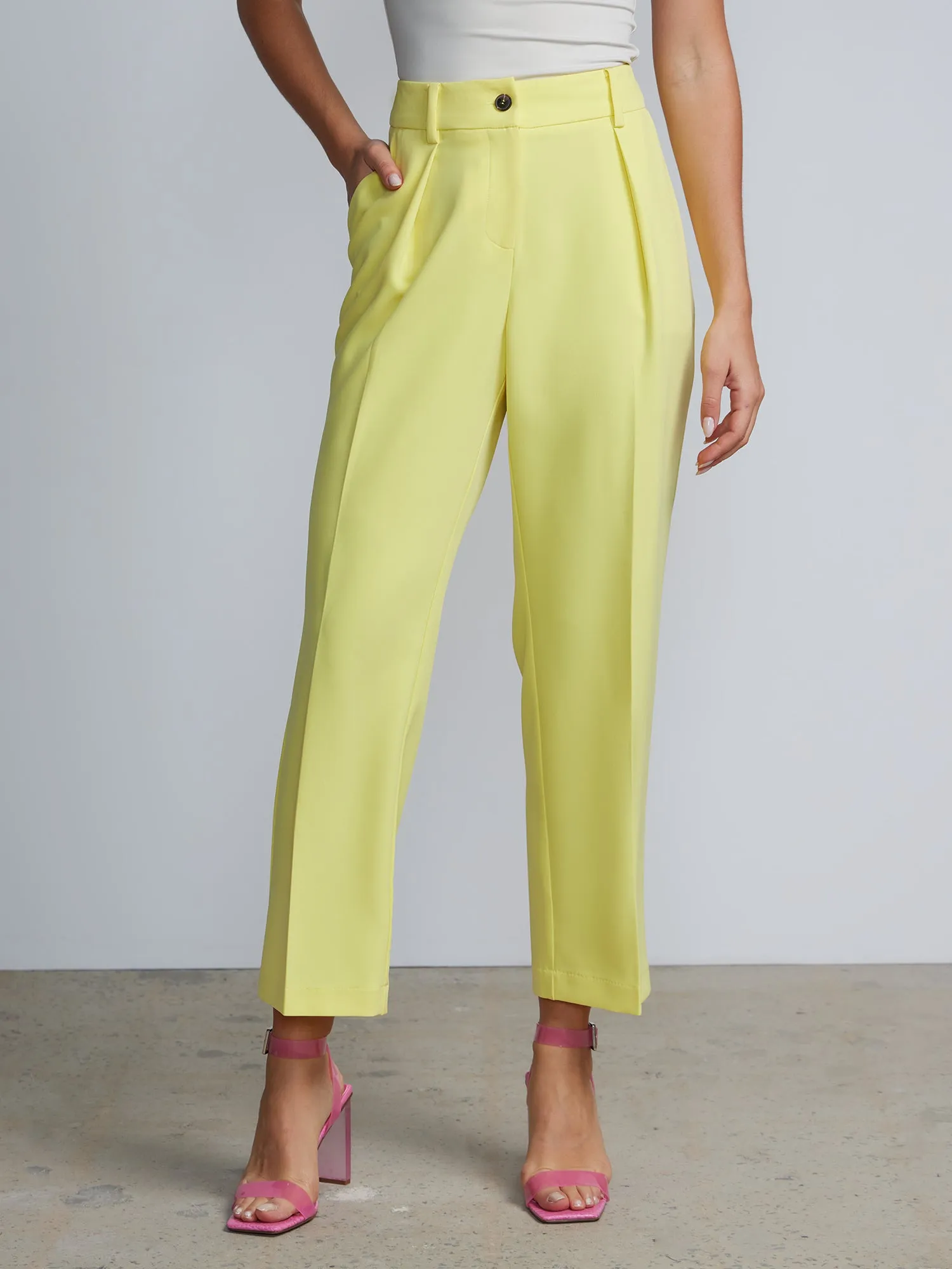 High Rise Pleated Trousers