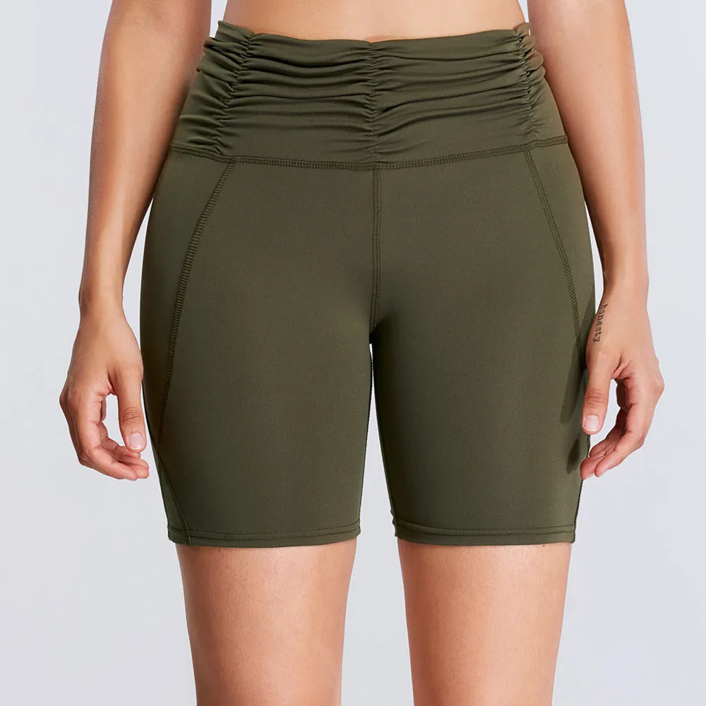 High-Waisted Quick-Dry Yoga Shorts