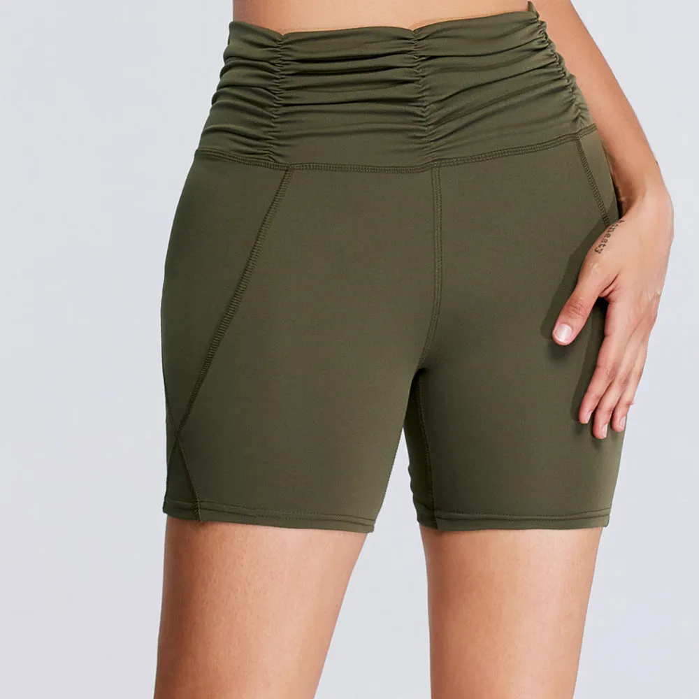 High-Waisted Quick-Dry Yoga Shorts