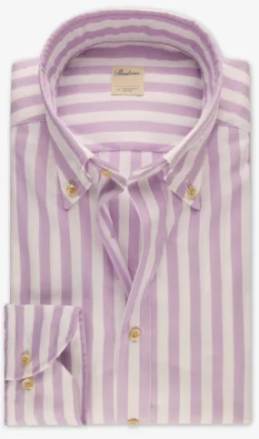 ID24342-Stenstroms Lilac Stripe Shirt