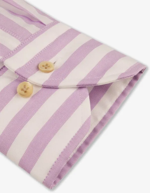 ID24342-Stenstroms Lilac Stripe Shirt