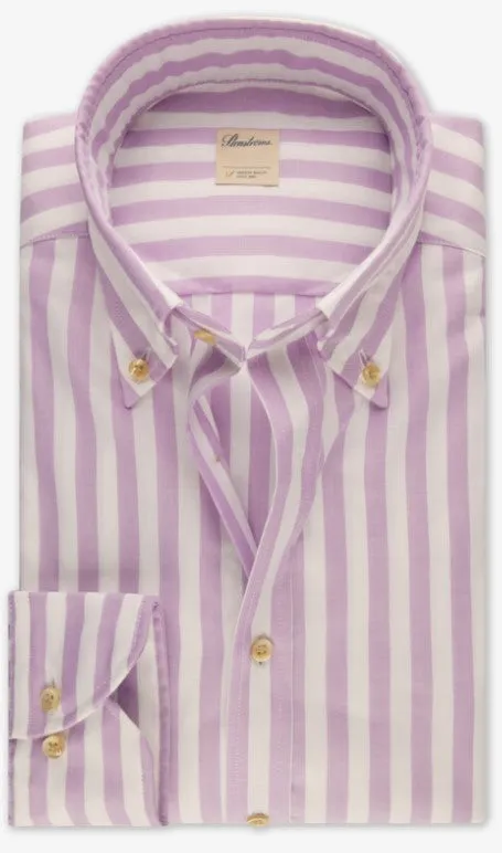 ID24342-Stenstroms Lilac Stripe Shirt