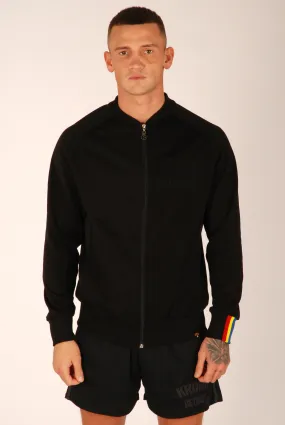 KRONK Iconic Detroit Zip Track Top Black