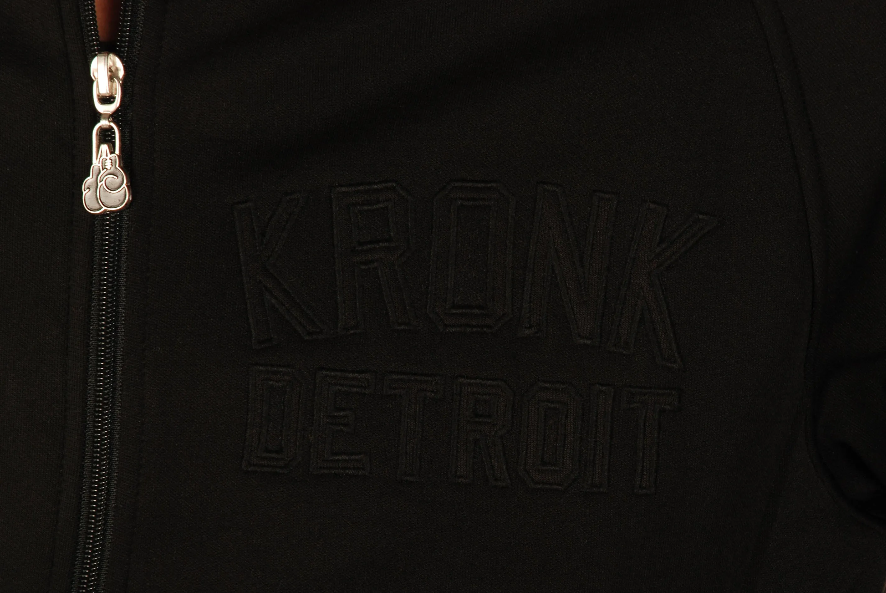 KRONK Iconic Detroit Zip Track Top Black