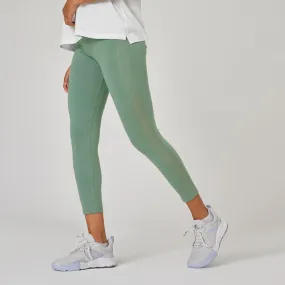 Leggings 7/8 Fitness Mujer Slim Verde