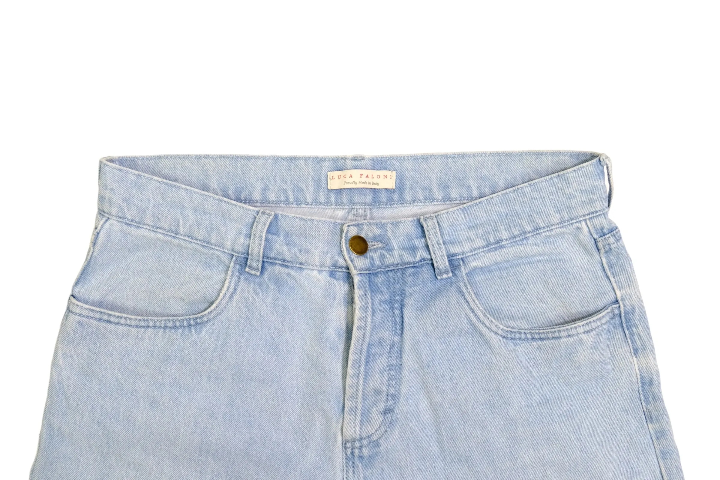 Luca Faloni - Light Blue High Rise 5-Pocket Jeans 30/31