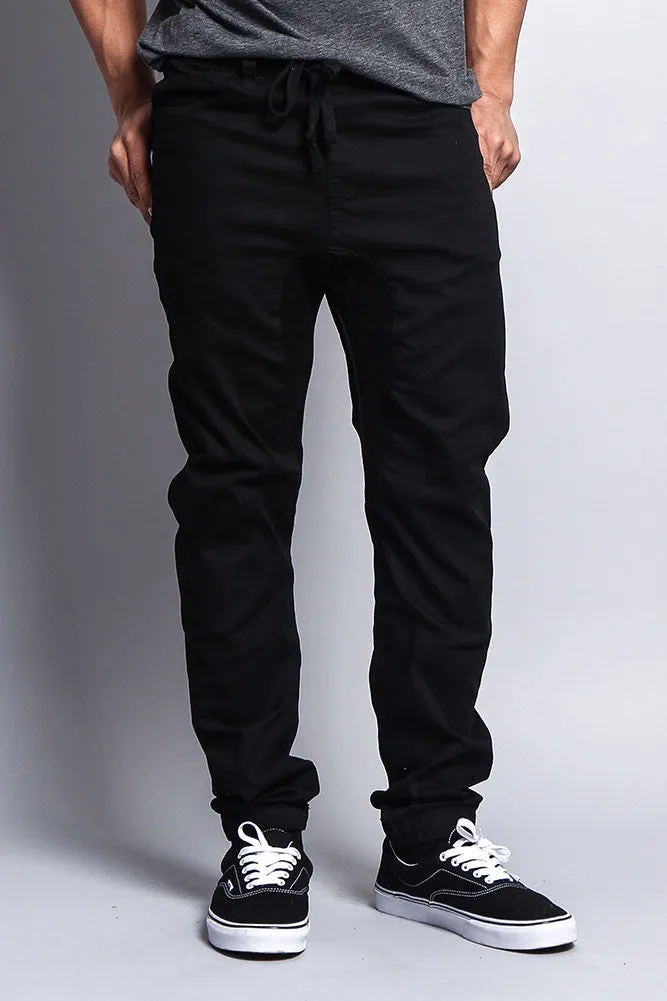 Men's Jogger Twill Pants (Black)