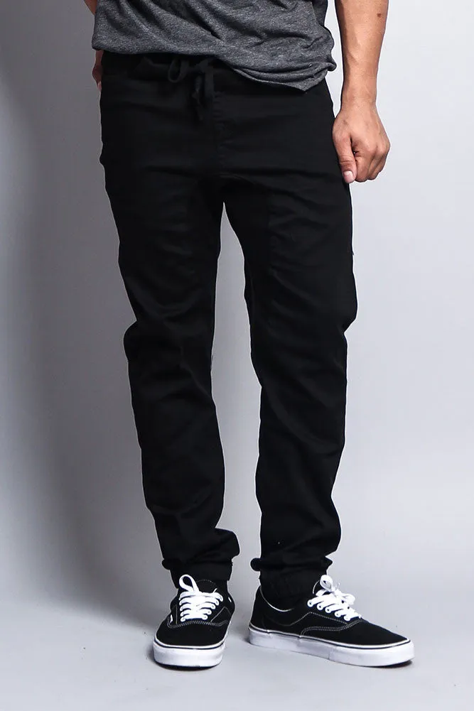 Men's Jogger Twill Pants (Black)