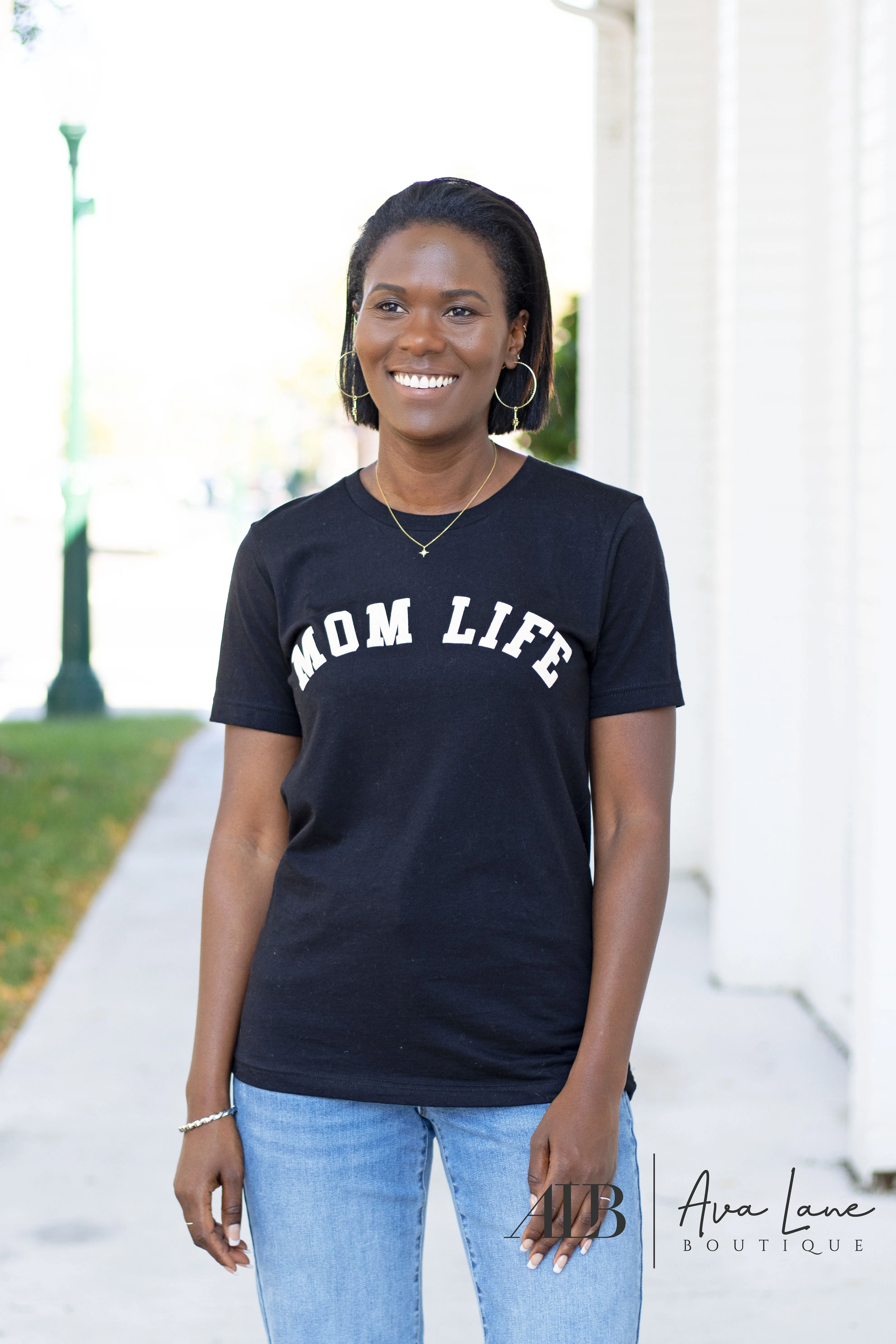 Mom Life Puffy Print Graphic Tee * Final Sale*