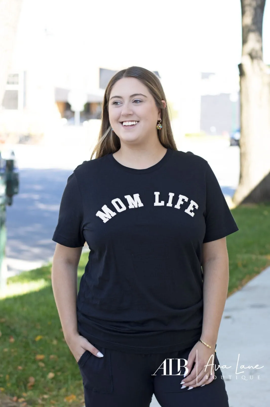 Mom Life Puffy Print Graphic Tee * Final Sale*