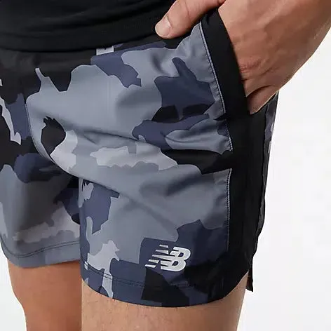 New Balance Men's Accelerate 5 inch Printed Short - Thunder