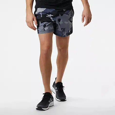 New Balance Men's Accelerate 5 inch Printed Short - Thunder