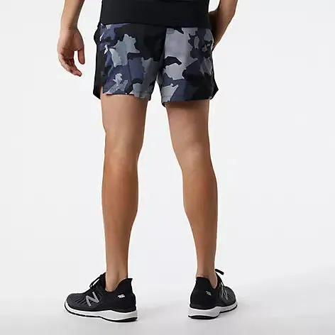 New Balance Men's Accelerate 5 inch Printed Short - Thunder