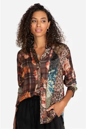 Octave Floral Print Mix Shirt - Multi