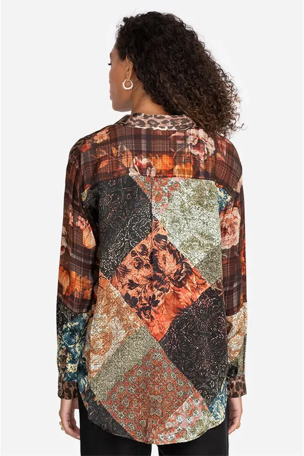 Octave Floral Print Mix Shirt - Multi